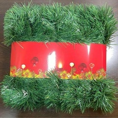 壁掛け クリスマスツリー LEDライト付き 約150cm 雪の結晶の画像