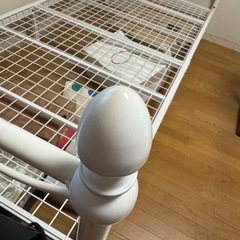 ニトリ　ベットフレーム　ホワイトの画像