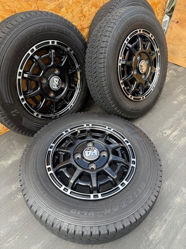 H4 MOTOR X1 12インチ ブリザックVL10 4本セット