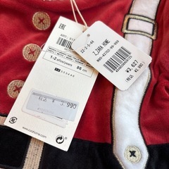 新品未使用　ZARA HOME KIDS サンタコスチューム 86cm タグ付きの画像