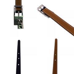 エルメス HERMES ベルト ラッキー15 リバーシブル ブラックの画像