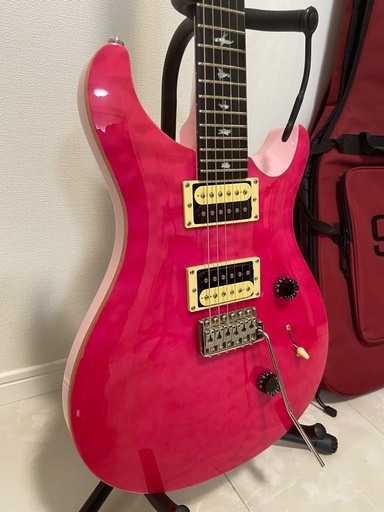 11/14まで　PRS SE Custom 24 エレキギター ボニーピンク 純正ソフトケース付