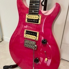 PRS SE Custom 24 エレキギター ボニーピンク 純正ソフトケース付の画像