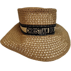 クリスチャンディオール Christian Dior ハット D Bobby ワイドブリム 34DBP924G153 ベージュの画像