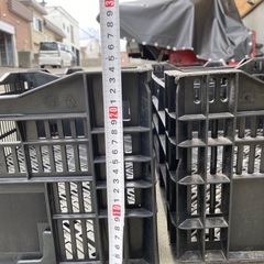 樹脂製のカゴ　4個セットの画像