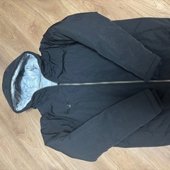 アスレタ　 中綿フードジャケット(ブラック) Lサイズの画像