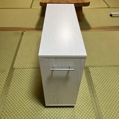 カラーボックスホワイト木目調4個セットの画像