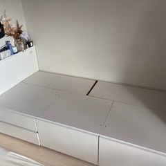 ニトリの収納できるベッド(シングル)の画像