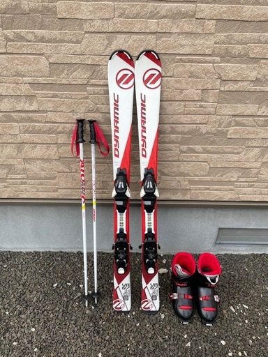 スキー板120 ストック　スキー靴　3点セット