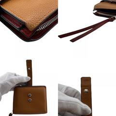 ロエベ LOEWE 二つ折り財布 アナグラム コンパクトウォレット ブラウンの画像