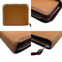 ロエベ LOEWE 二つ折り財布 アナグラム コンパクトウォレット ブラウンの画像