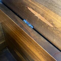 木製トランク　アンティーク調 ヴィンテージ トランクチェスト 宝箱　昭和レトロの画像