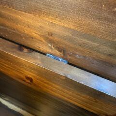 木製トランク　アンティーク調 ヴィンテージ トランクチェスト 宝箱　昭和レトロの画像