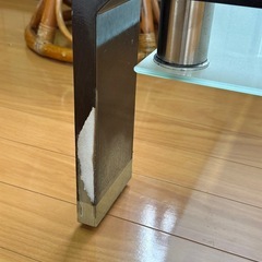 ガラステーブル　ロータイプの画像