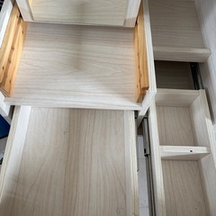 ローテーブル　鏡台　ガラスの画像