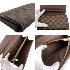 ルイヴィトン LOUIS VUITTON 長財布 ダミエ ポルトフォイユサラ N61726 ブラウンの画像