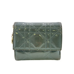 ディオール Dior 二つ折り財布 カナージュ ロータスウォレット ブルーの画像