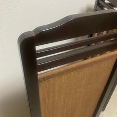 パーテーション　和風　木製　仕切　家具　昭和レトロ　アジアンの画像