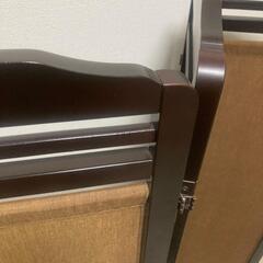 パーテーション　和風　木製　仕切　家具　昭和レトロ　アジアンの画像