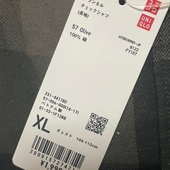 ユニクロ　メンズ　秋冬シャツの画像