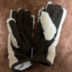 フリース 5本指グローブ 冬用 手袋の画像