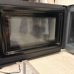 アイリスオーヤマ 電子レンジ 17L ターンテーブル ヘルツフリー 単機能 全国対応 PMG-T179-B ブラック  の画像