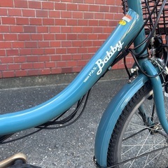 YAMAHA PAS Babby 電動アシスト自転車　艶消し水色あーちゃんの画像