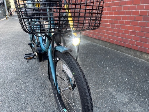 YAMAHA PAS Babby 電動アシスト自転車艶消し水色あーちゃん (くま) 東