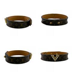 ルイヴィトン LOUIS VUITTON ブレスレット モノグラム ブラスレエセンシャルV M6042 ブラウンの画像
