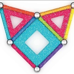 新品未開封✨ゲオマグ グリッターパネル 22P おもちゃ 子供 キッズ　知育玩具の画像