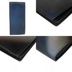 ベルルッティ Berluti 長財布 サンタル 二つ折りパティーヌ ブルーグラデーションの画像