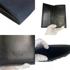 ベルルッティ Berluti 長財布 サンタル 二つ折りパティーヌ ブルーグラデーションの画像