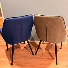  【無料】モダンデザインのチェア4脚セットお譲りしますの画像
