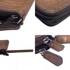 ベルルッティ Berluti セカンドバッグ カリグラフィ ダブルジップオーガナイザー ブラウンの画像