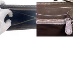 ベルルッティ Berluti セカンドバッグ カリグラフィ ダブルジップオーガナイザー ブラウンの画像