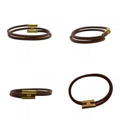 エルメス HERMES ブレスレット Hロゴ トゥル二 トレッセ ブラウンの画像