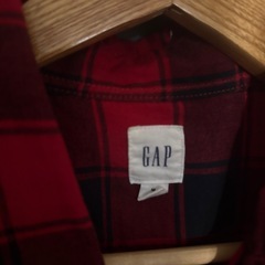 GAP チェックシャツ　M　ビーズ軍団の画像