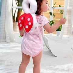 転倒防止クッション　てんとう虫の画像