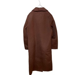 ロングコート レディース 冬 チェスターコート ウール M ブラウンの画像