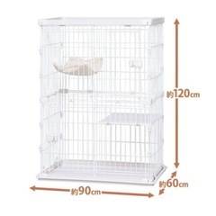 アイリスオーヤマ ウッディキャットケージ (PWCR-962) の画像