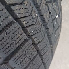 ブリヂストン製スタッドレスVRX【溝あり8分山】HONDAフィット他185/60R15  15インチアルミ4本の画像