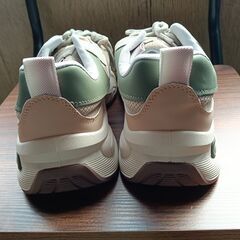 新品 26.5cm メンズ スニーカー ホワイト 厚底 シューズ 普段着 識別番号:【N484-S】の画像