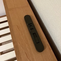 天然木アルダー材　ダブルベッドフレームの画像