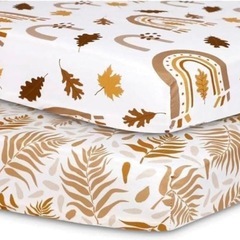 コットカバー 2枚セット 四隅ゴム 通気性 伸縮性 フィット感 簡易ベッドカバーの画像