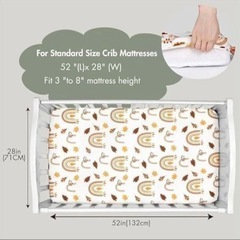 コットカバー 2枚セット 四隅ゴム 通気性 伸縮性 フィット感 簡易ベッドカバーの画像