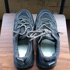 新品 25.5cm メンズ スニーカー ブラック 厚底 シューズ 普段着 識別番号:【N486-S】の画像