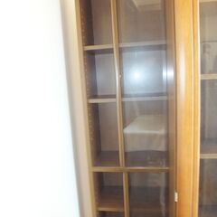 引き取り限定 丸伸 木製スライド本棚 サイズ幅120高さ197奥行47 中古美品 岡山市内よりの画像