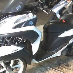 YAMAHA トリシティ125A 白 エンジン始動動画 自賠責保険で乗れます 半額配送キャンペーン 現状渡し諸経費￥0- 横浜 P-Yardの画像