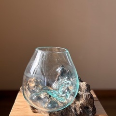 お問い合わせ多く返信できてない方申し訳ございません。流木　ガラス　オブジェ　花瓶　メダカ　水槽　1点ものの画像