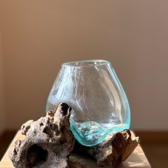 お問い合わせ多く返信できてない方申し訳ございません。流木　ガラス　オブジェ　花瓶　メダカ　水槽　1点ものの画像